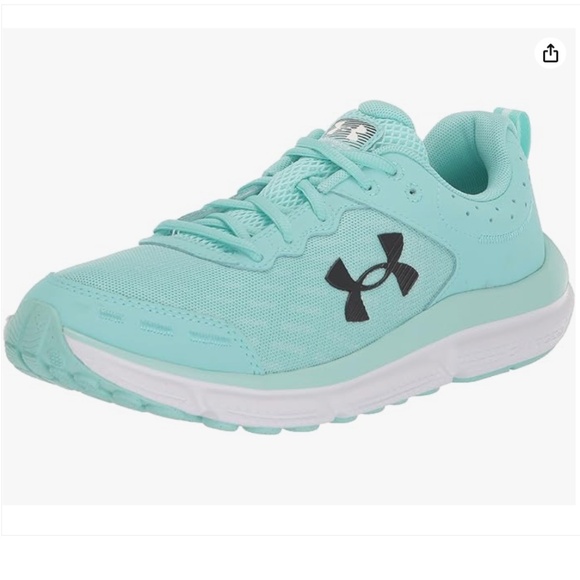 NWOT Under Armour Charged Assert Neo Turquoise / Black Running Shoe (Size 7.5) - Picture 1 of 7